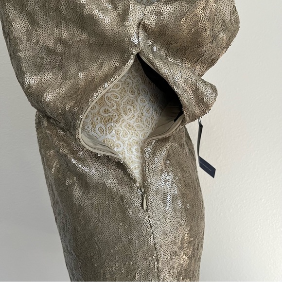 REBECCA MINKOFF • Gold & Black Sequin Dress - Picture 4 of 8